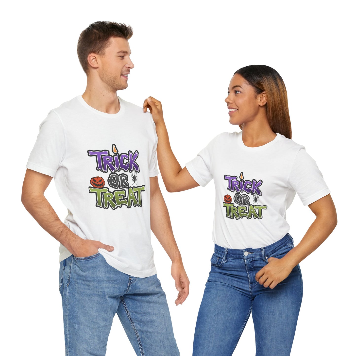 Trick or Treat Unisex Tee: Magical Attitude Shirt, Witchy Apparel, Unique Gift, Humor T-Shirt, Fun Everyday Wear