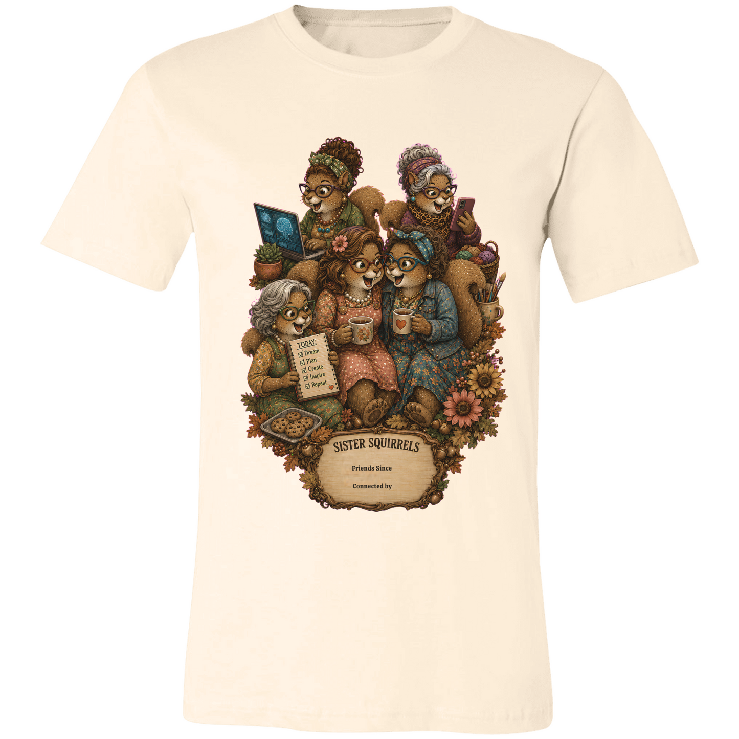 Personalized Sister Squirrels Friendship T-Shirt