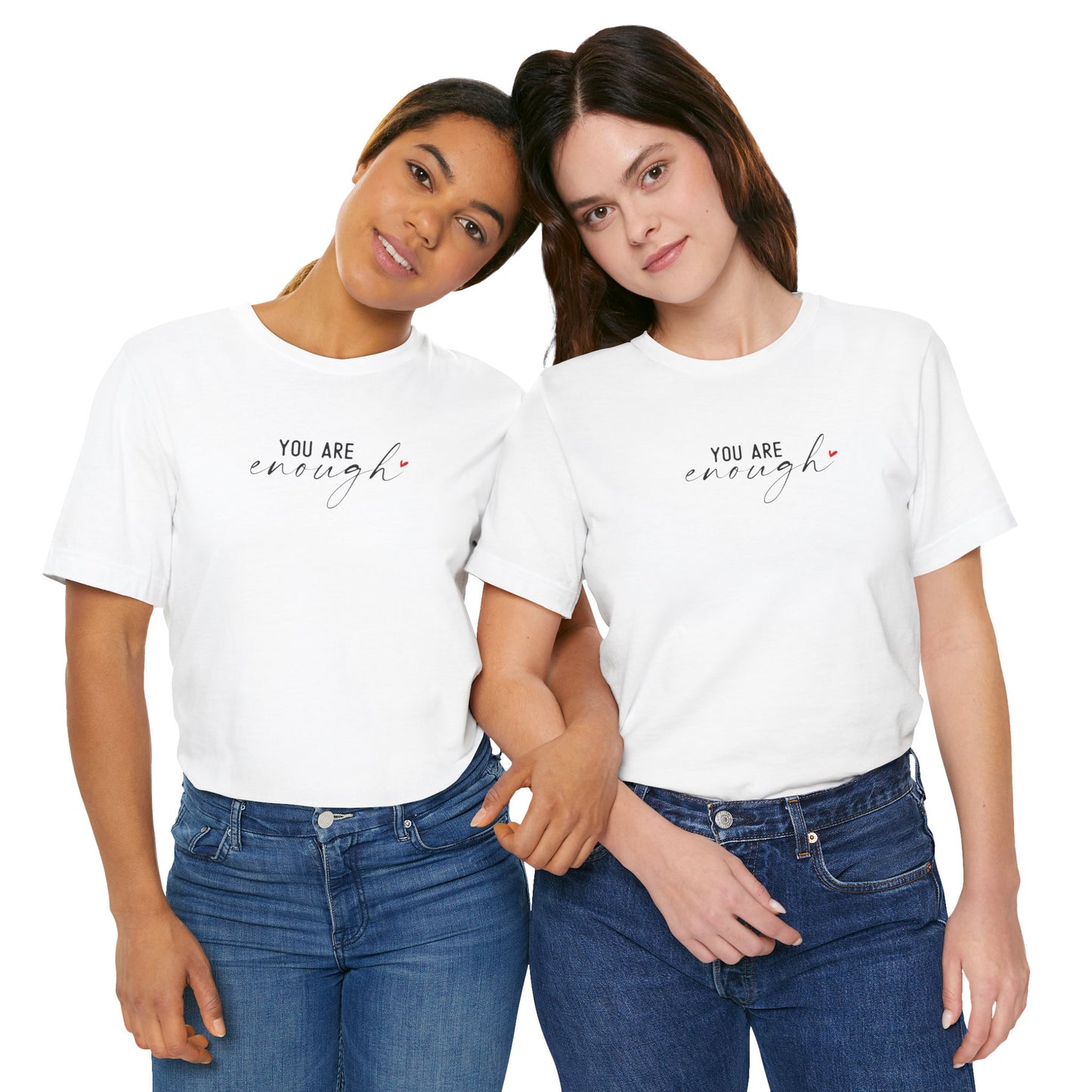 You Are Enough Short Sleeve Tee - Unisex T-shirt for Everyday Wear, Casual Gift, Trendy Apparel, Perfect for Self-Expression, [...]