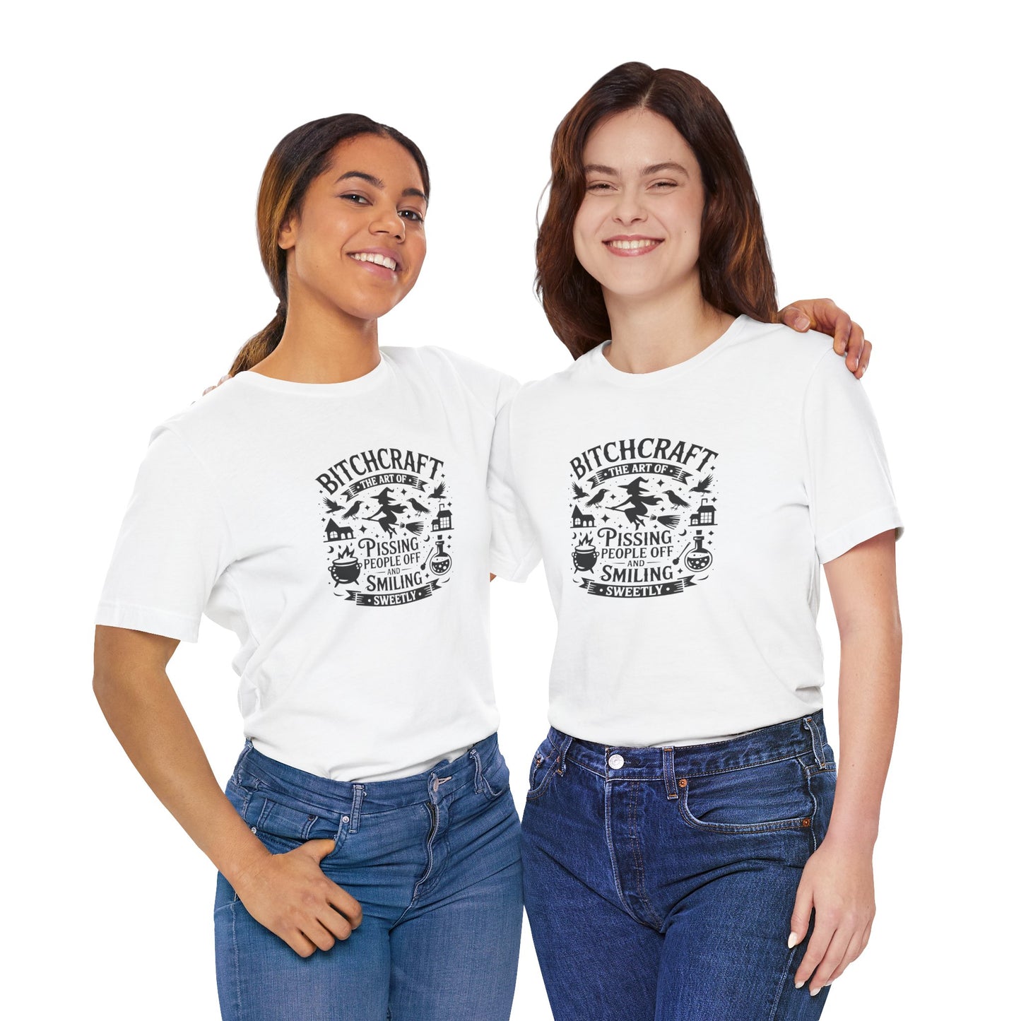 Bitchcraft Unisex Tee: Magical Attitude Shirt, Witchy Apparel, Unique Gift, Humor T-Shirt, Fun Everyday Wear
