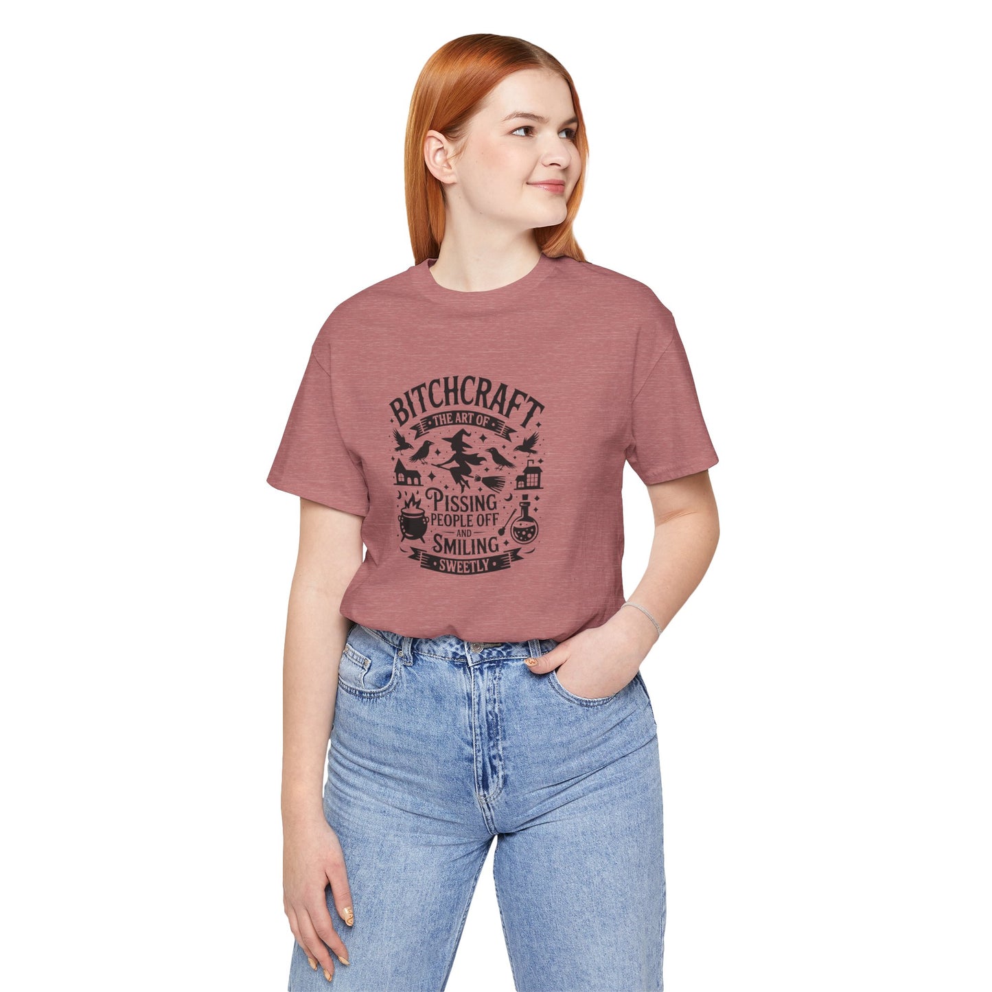 Bitchcraft Unisex Tee: Magical Attitude Shirt, Witchy Apparel, Unique Gift, Humor T-Shirt, Fun Everyday Wear