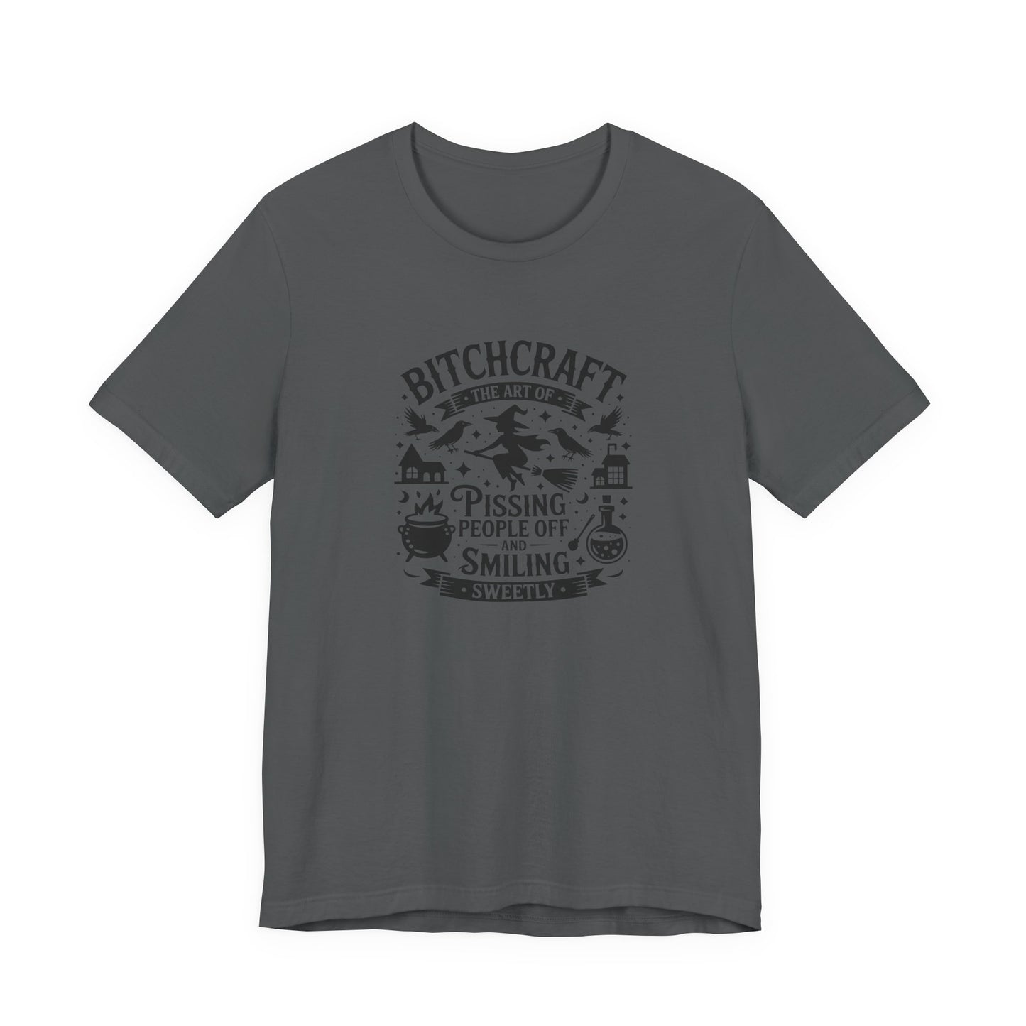 Bitchcraft Unisex Tee: Magical Attitude Shirt, Witchy Apparel, Unique Gift, Humor T-Shirt, Fun Everyday Wear