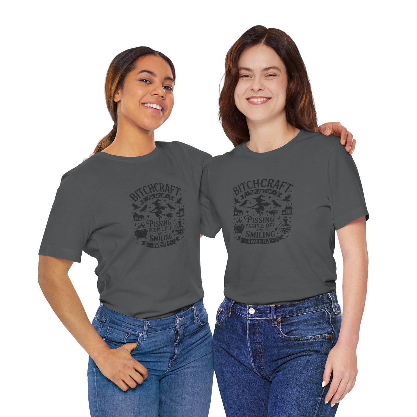 Bitchcraft Unisex Tee: Magical Attitude Shirt, Witchy Apparel, Unique Gift, Humor T-Shirt, Fun Everyday Wear