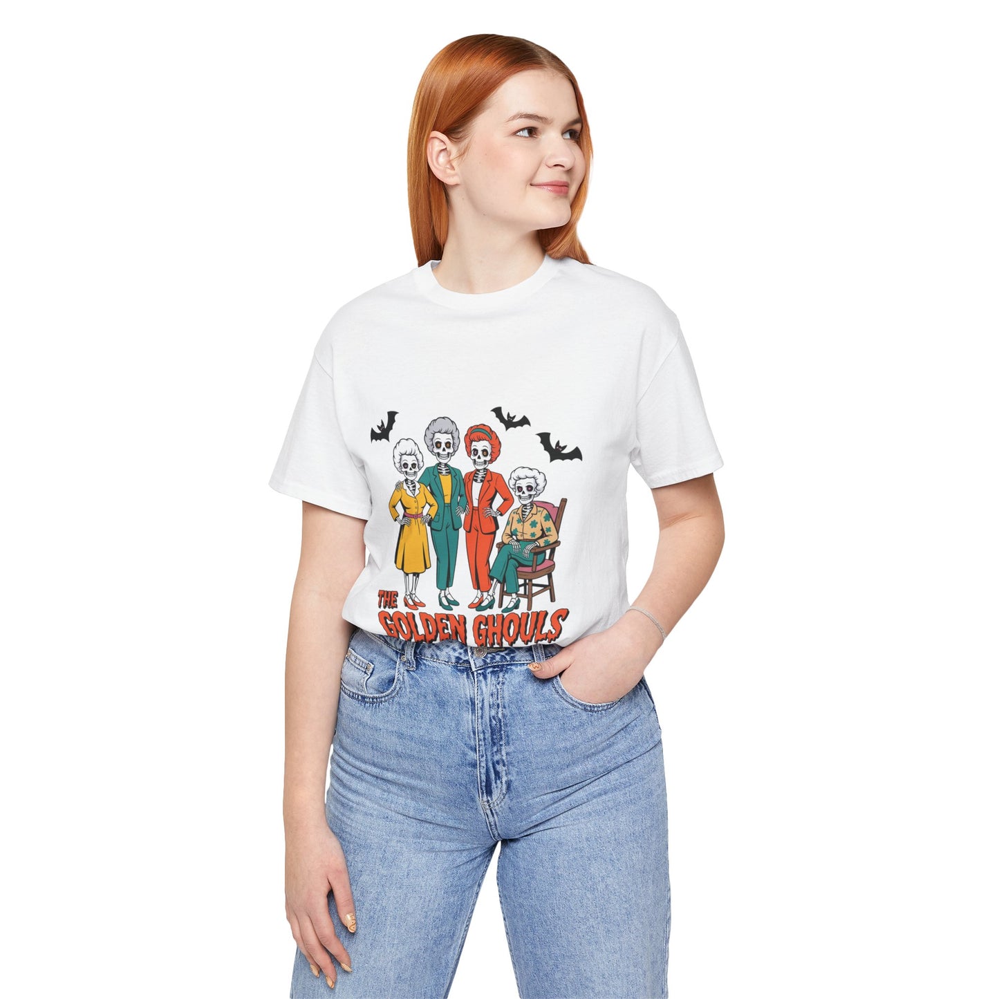 The Golden Ghouls Unisex Tee: Magical Attitude Shirt, Witchy Apparel, Unique Gift, Humor T-Shirt, Fun Everyday Wear