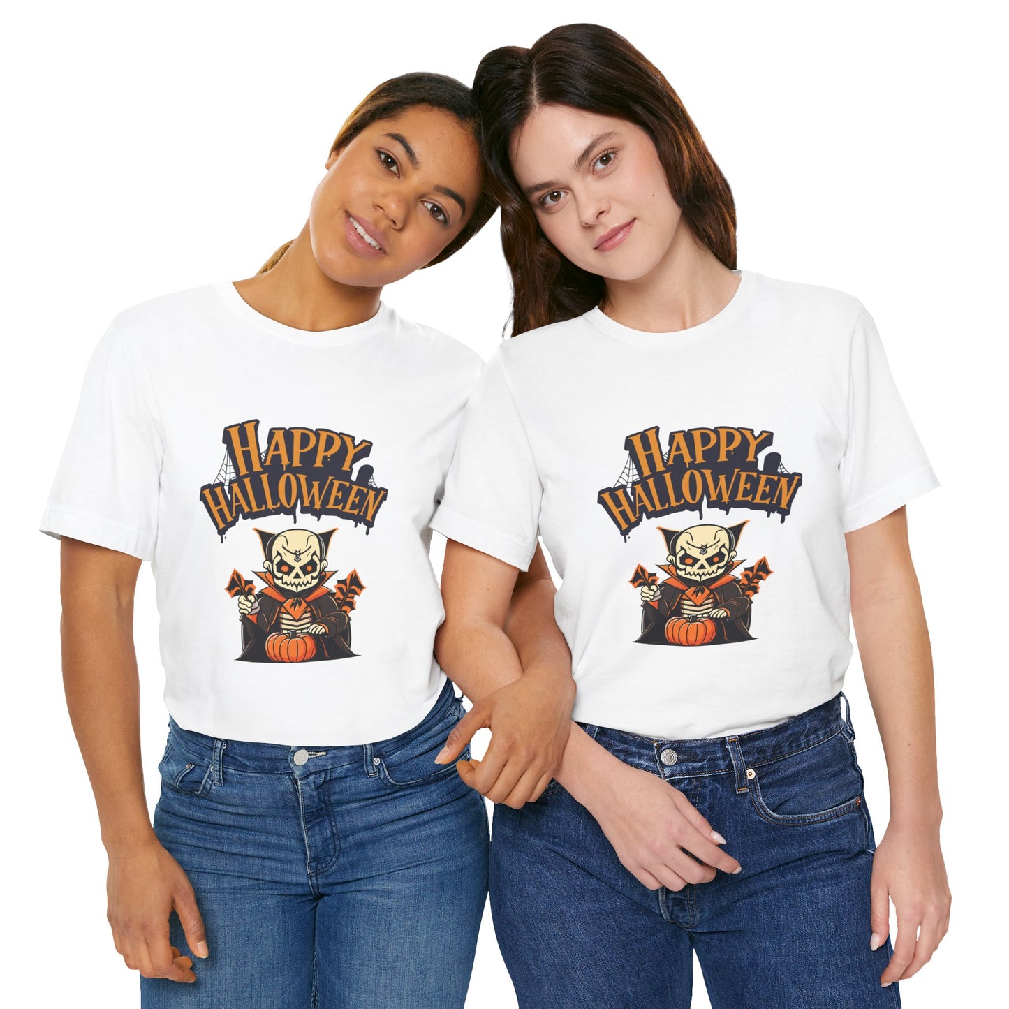 Happy Halloween Dracula Unisex Tee: Magical Attitude Shirt, Witchy Apparel, Unique Gift, Humor T-Shirt, Fun Everyday Wear