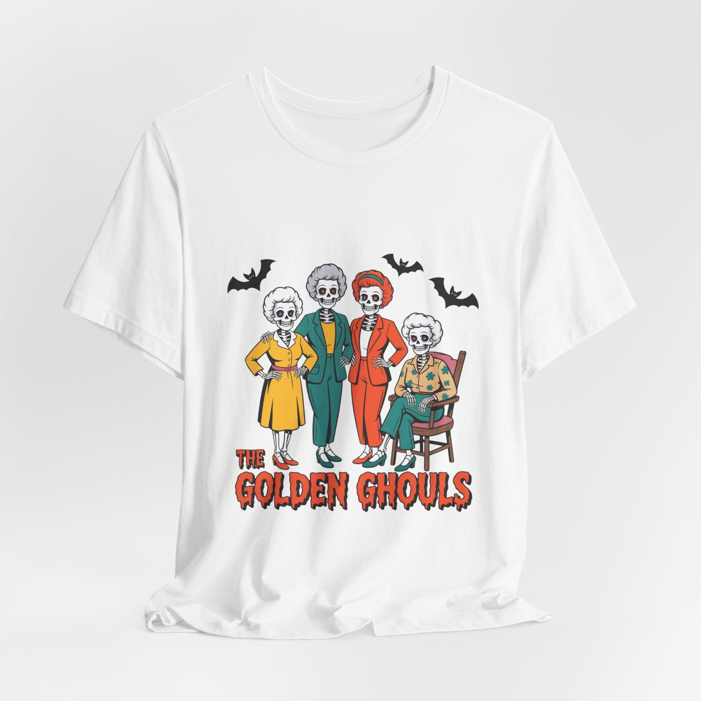 The Golden Ghouls Unisex Tee: Magical Attitude Shirt, Witchy Apparel, Unique Gift, Humor T-Shirt, Fun Everyday Wear