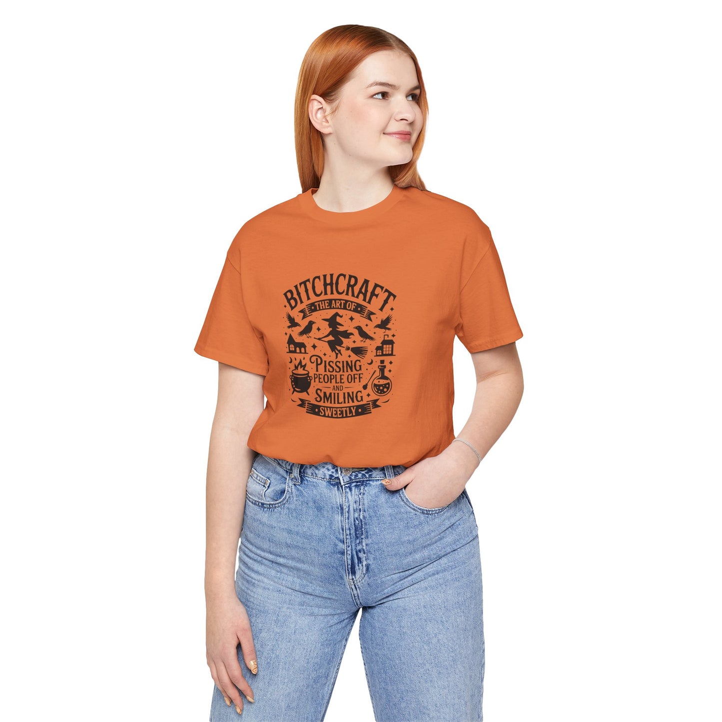 Bitchcraft Unisex Tee: Magical Attitude Shirt, Witchy Apparel, Unique Gift, Humor T-Shirt, Fun Everyday Wear
