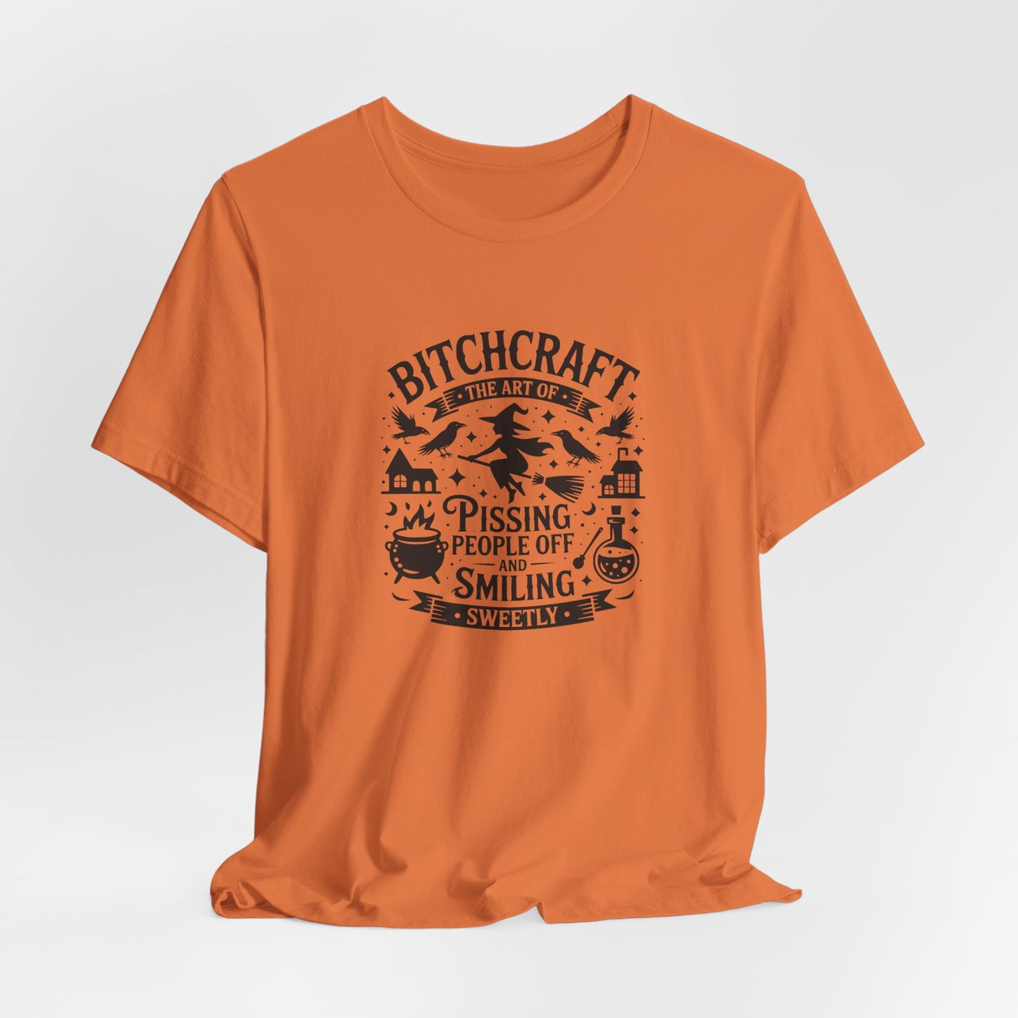 Bitchcraft Unisex Tee: Magical Attitude Shirt, Witchy Apparel, Unique Gift, Humor T-Shirt, Fun Everyday Wear