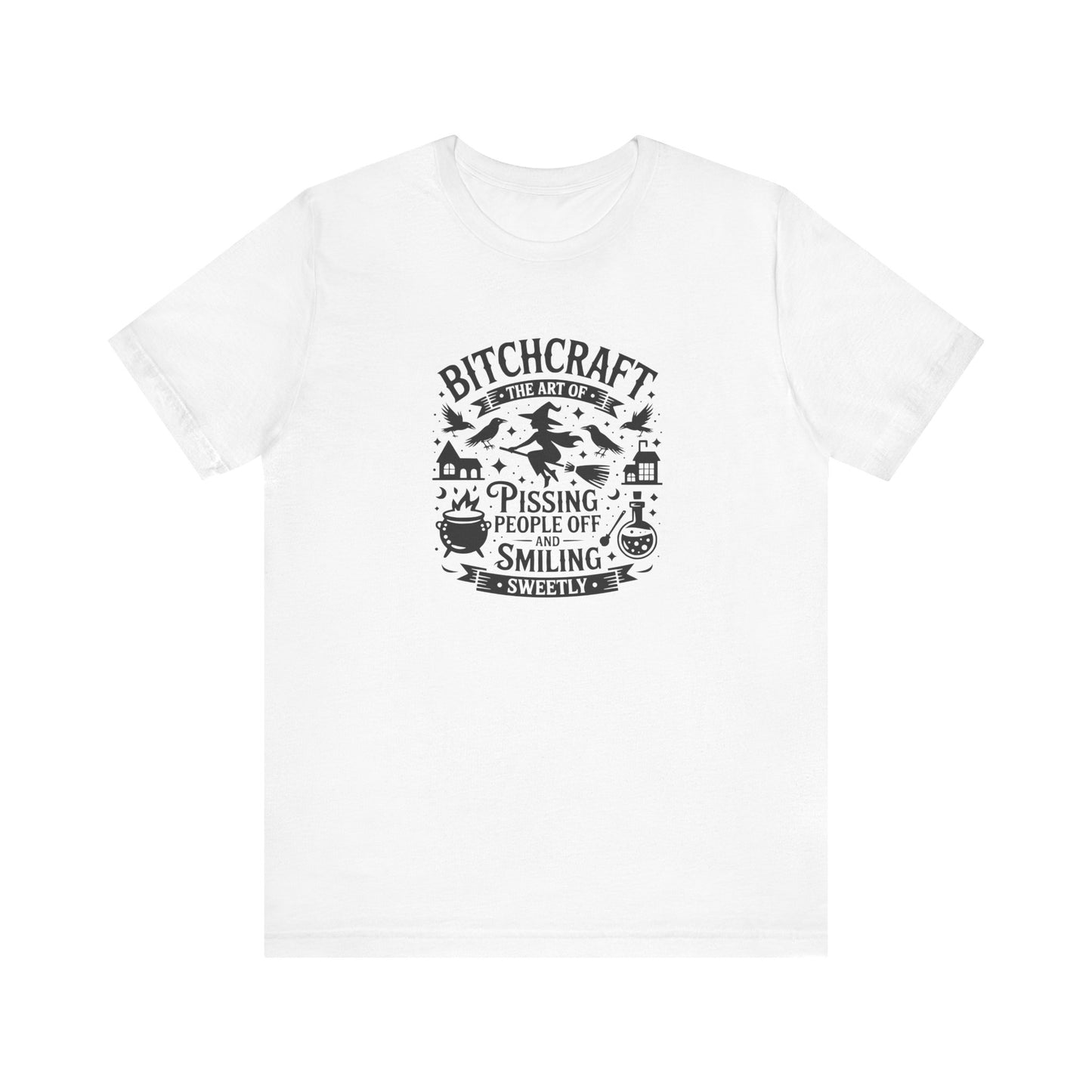 Bitchcraft Unisex Tee: Magical Attitude Shirt, Witchy Apparel, Unique Gift, Humor T-Shirt, Fun Everyday Wear