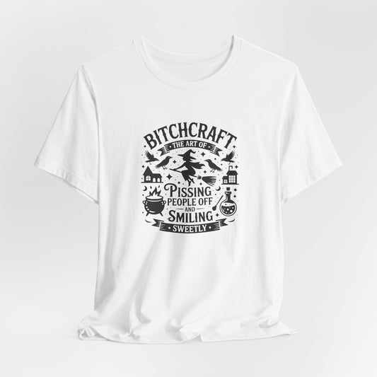 Bitchcraft Unisex Tee: Magical Attitude Shirt, Witchy Apparel, Unique Gift, Humor T-Shirt, Fun Everyday Wear