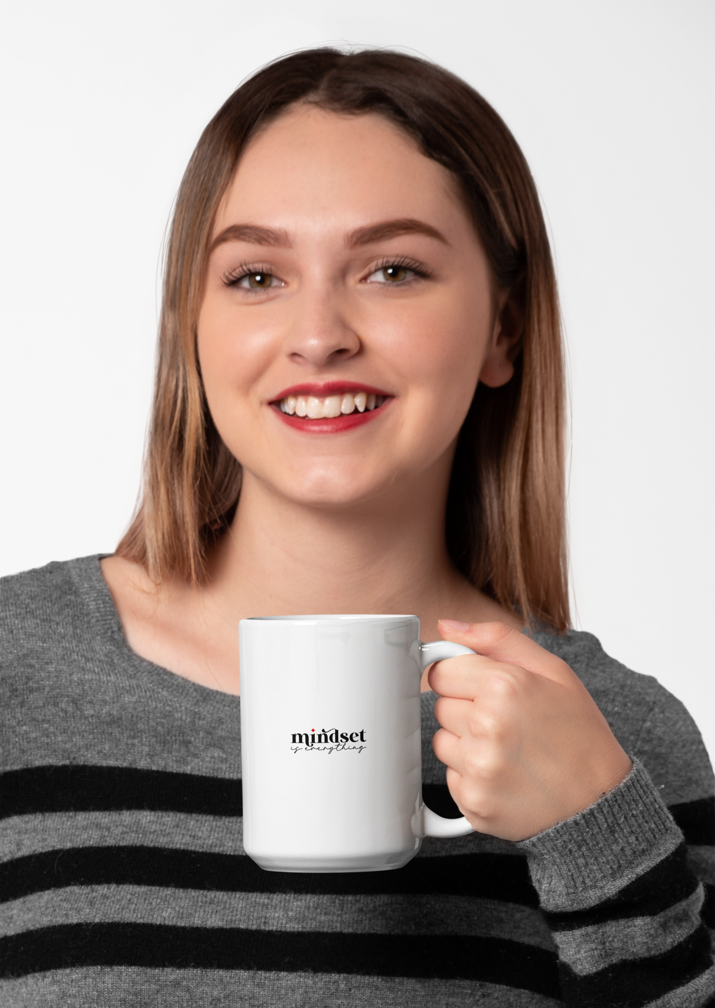 Mindset is Everything Ceramic Mug, Inspirational Coffee Cup, Heartfelt Gift, Self-Care, Home Decor, Morning Routine, Thoughtful Present