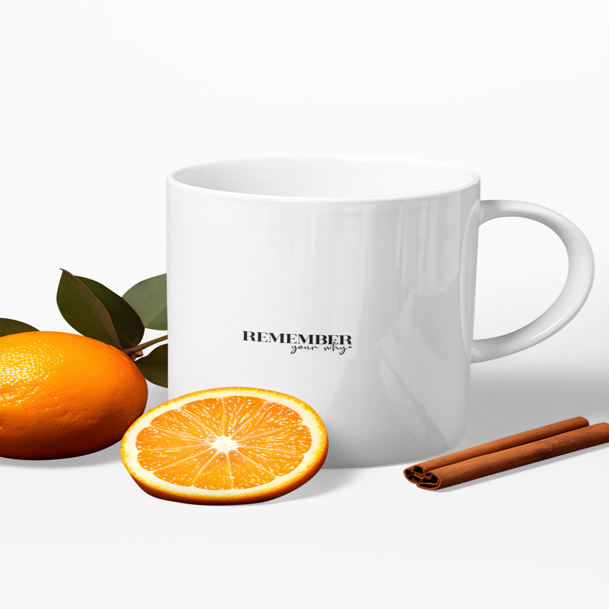 Remember Your Why Ceramic Mug | Celebrate You Collection — front product view
