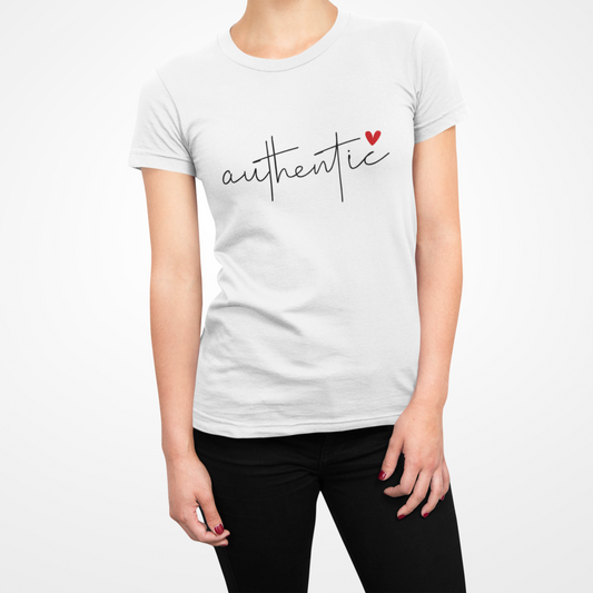 Authentic Heart Short Sleeve Tee - Unisex T-shirt for Everyday Wear, Casual Gift, Trendy Apparel, Perfect for Self-Expression, [...]