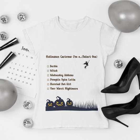 Halloween Costume Unisex Tee: Magical Attitude Shirt, Witchy Apparel, Unique Gift, Humor T-Shirt, Fun Everyday Wear