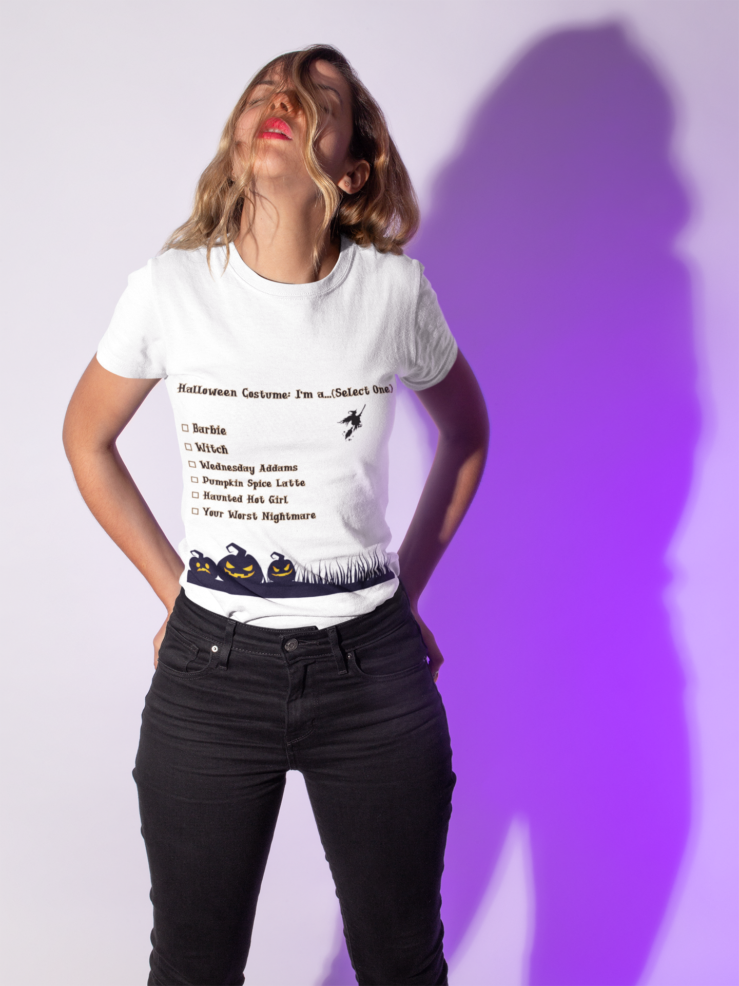 Halloween Costume Unisex Tee: Magical Attitude Shirt, Witchy Apparel, Unique Gift, Humor T-Shirt, Fun Everyday Wear