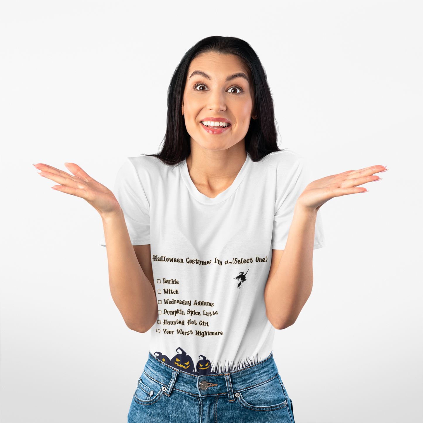 Halloween Costume Unisex Tee: Magical Attitude Shirt, Witchy Apparel, Unique Gift, Humor T-Shirt, Fun Everyday Wear