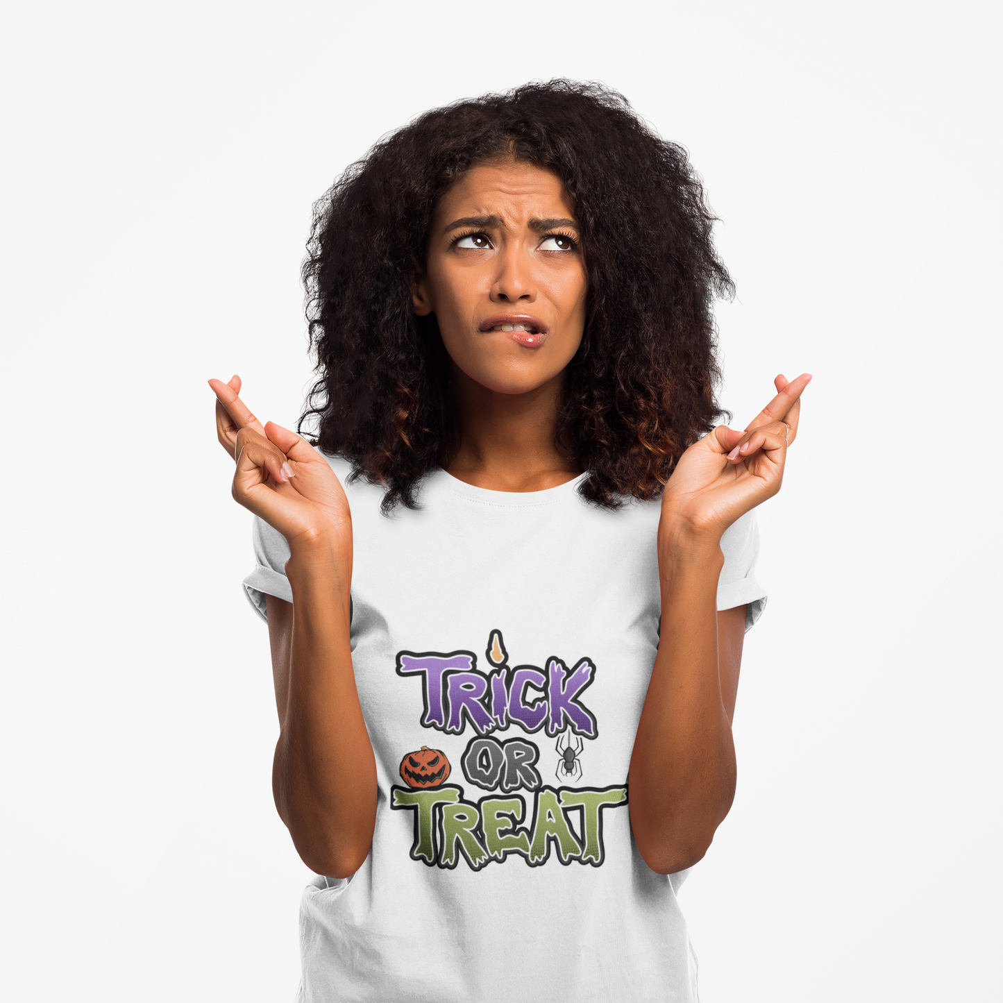 Trick or Treat  Unisex Tee: Magical Attitude Shirt, Witchy Apparel, Unique Gift, Humor T-Shirt, Fun Everyday Wear
