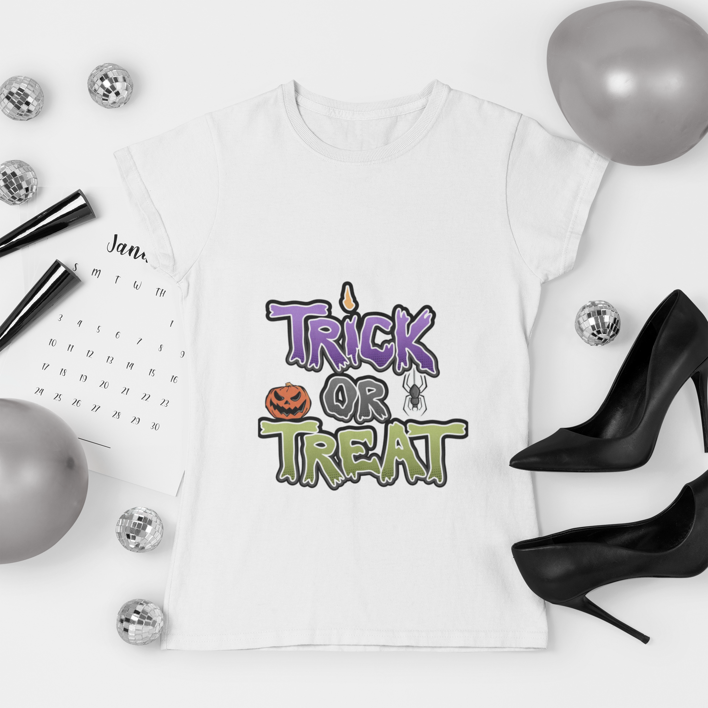 Trick or Treat  Unisex Tee: Magical Attitude Shirt, Witchy Apparel, Unique Gift, Humor T-Shirt, Fun Everyday Wear
