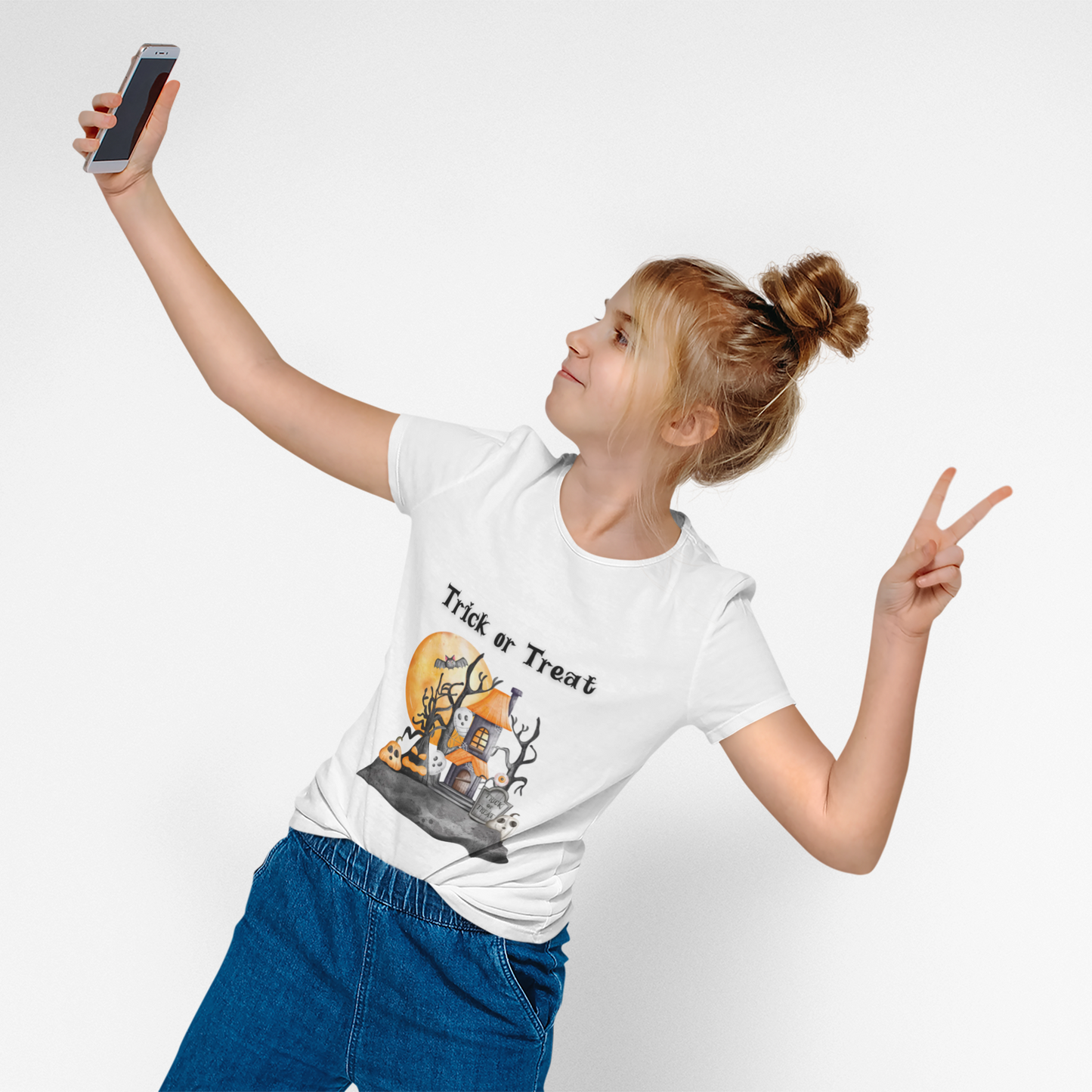 Funny Trick or Treat  Unisex Tee: Magical Attitude Shirt, Witchy Apparel, Unique Gift, Humor T-Shirt, Fun Everyday Wear