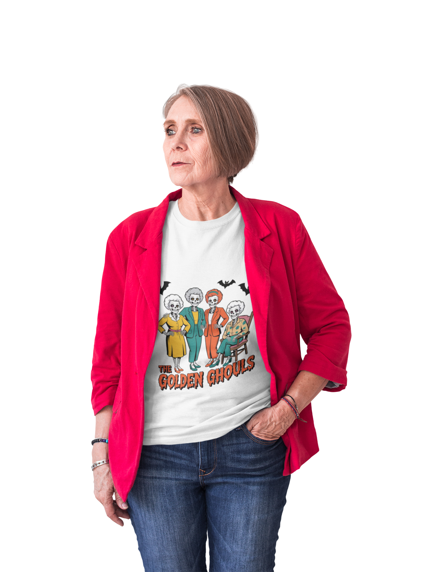The Golden Ghouls Unisex Tee: Magical Attitude Shirt, Witchy Apparel, Unique Gift, Humor T-Shirt, Fun Everyday Wear