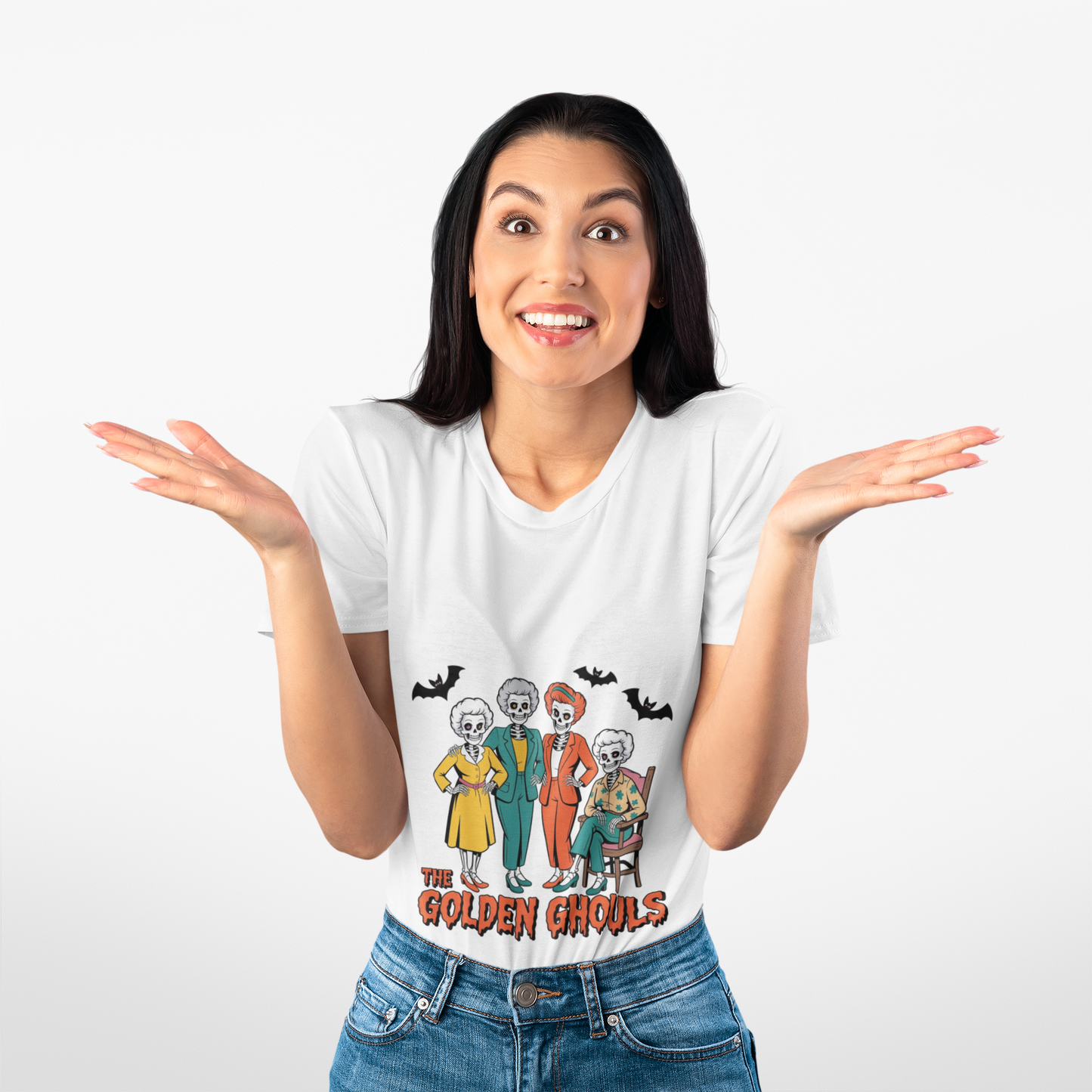 The Golden Ghouls Unisex Tee: Magical Attitude Shirt, Witchy Apparel, Unique Gift, Humor T-Shirt, Fun Everyday Wear