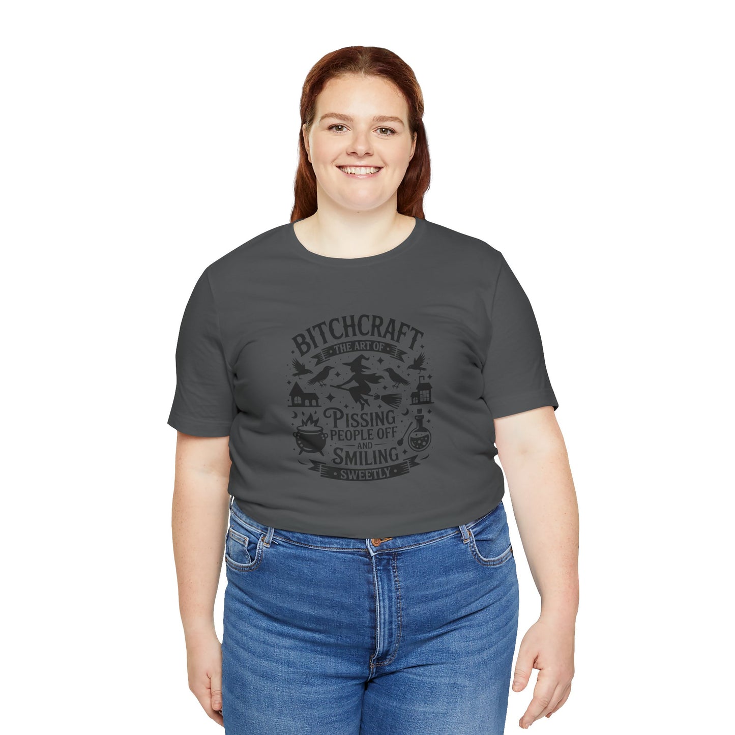 Bitchcraft Unisex Tee: Magical Attitude Shirt, Witchy Apparel, Unique Gift, Humor T-Shirt, Fun Everyday Wear