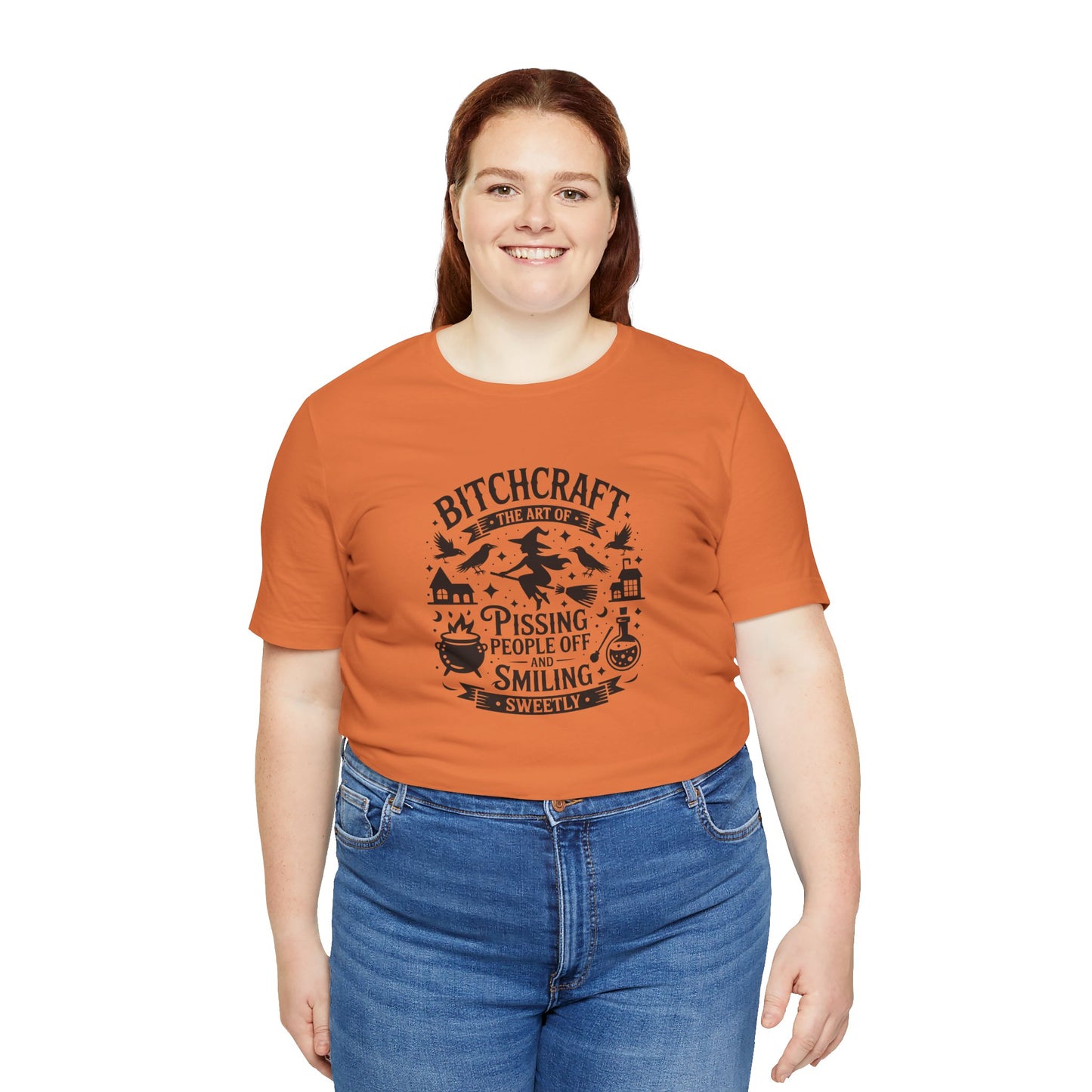 Bitchcraft Unisex Tee: Magical Attitude Shirt, Witchy Apparel, Unique Gift, Humor T-Shirt, Fun Everyday Wear