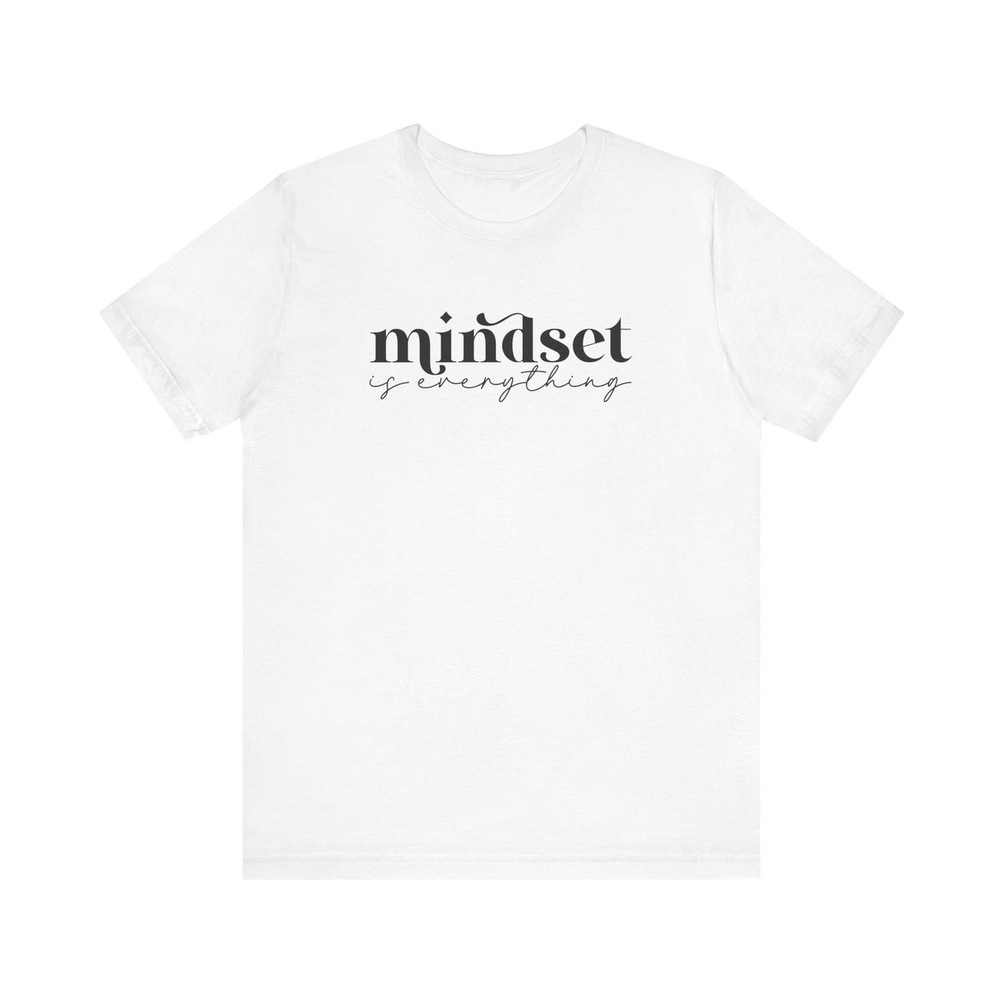 Mindset is Everything Short Sleeve Tee - Unisex T-shirt for Everyday Wear, Casual Gift, Trendy Apparel, Perfect for Self-Expression, [...]