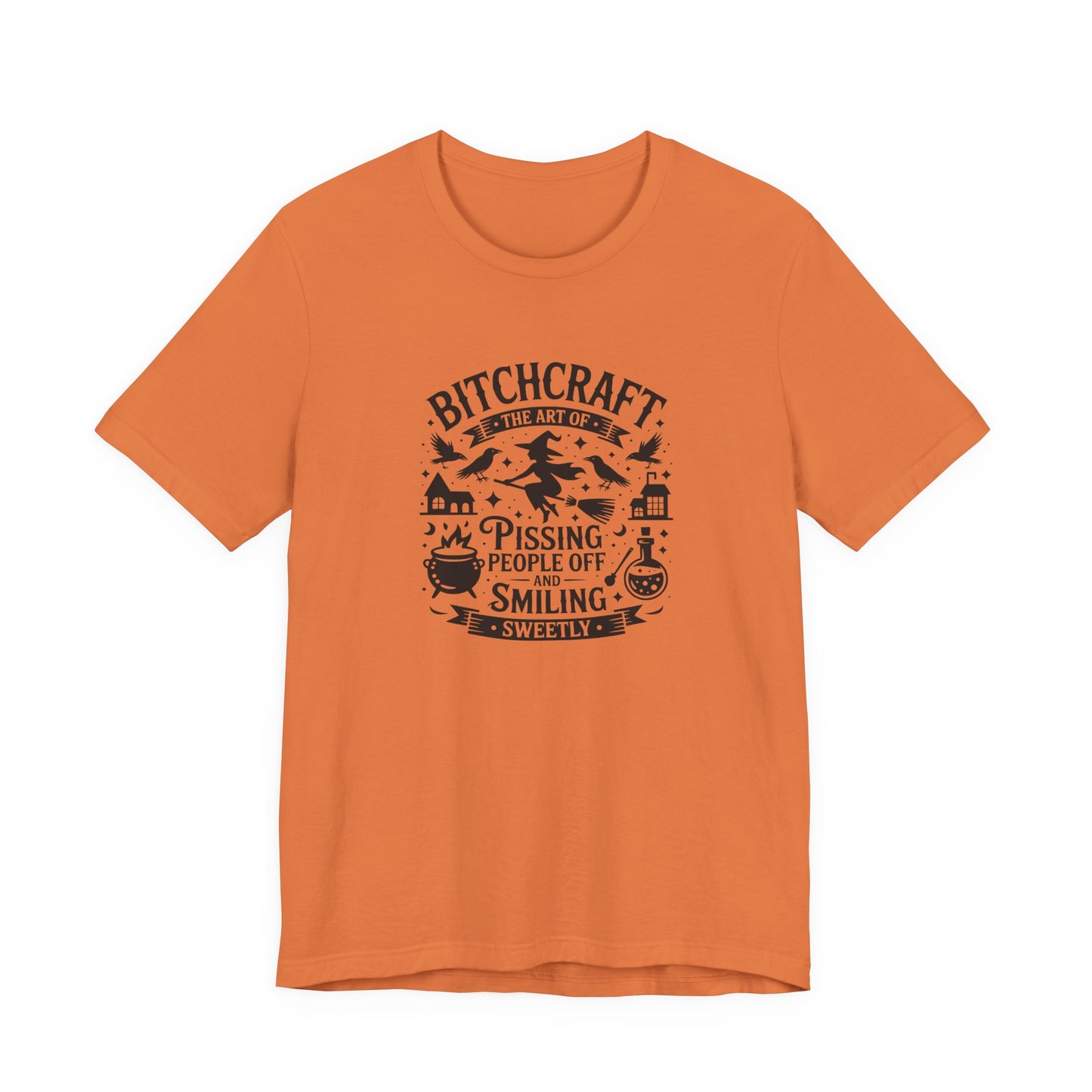 Bitchcraft Unisex Tee: Magical Attitude Shirt, Witchy Apparel, Unique Gift, Humor T-Shirt, Fun Everyday Wear