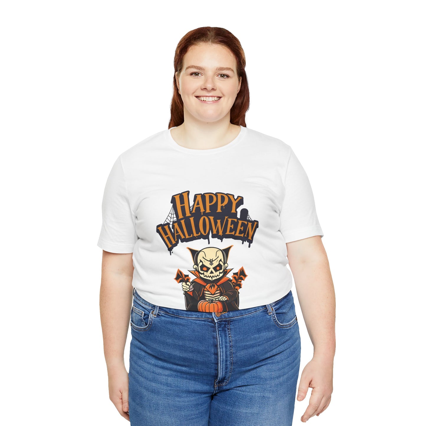 Happy Halloween Dracula Unisex Tee: Magical Attitude Shirt, Witchy Apparel, Unique Gift, Humor T-Shirt, Fun Everyday Wear