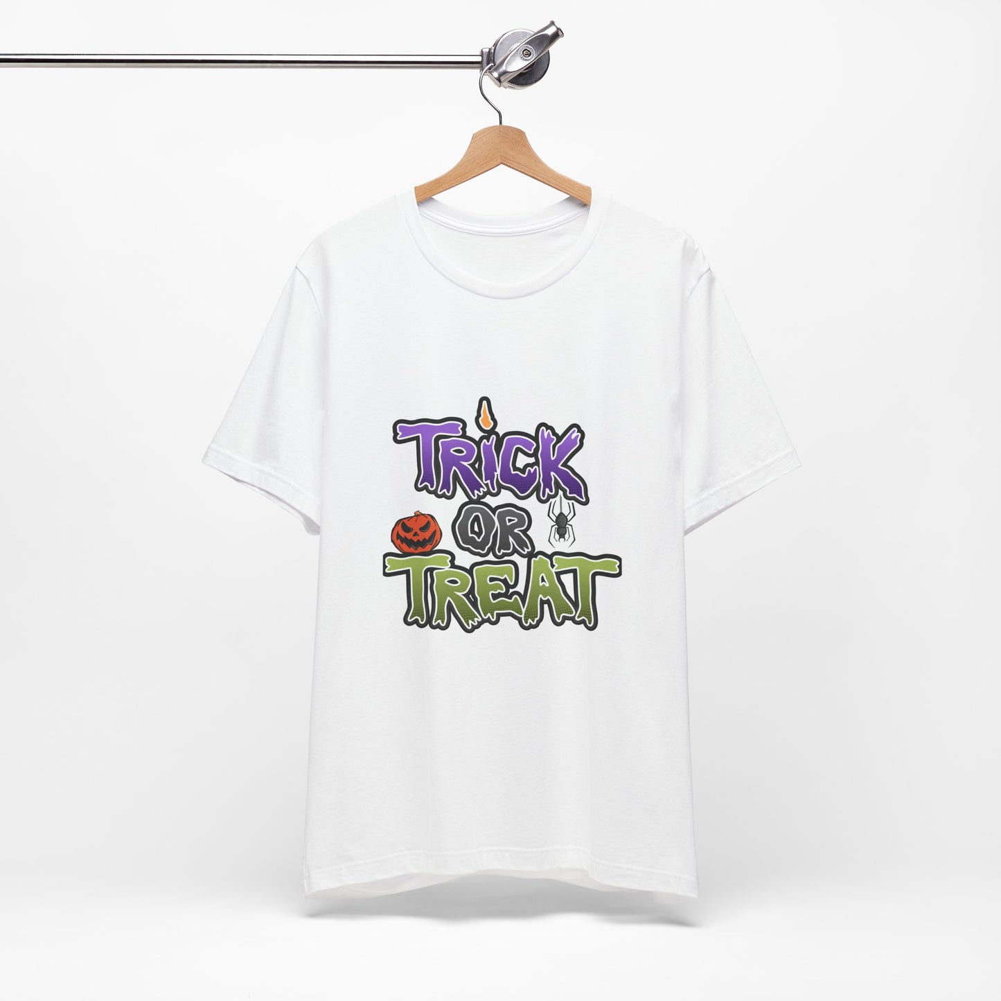 Trick or Treat  Unisex Tee: Magical Attitude Shirt, Witchy Apparel, Unique Gift, Humor T-Shirt, Fun Everyday Wear