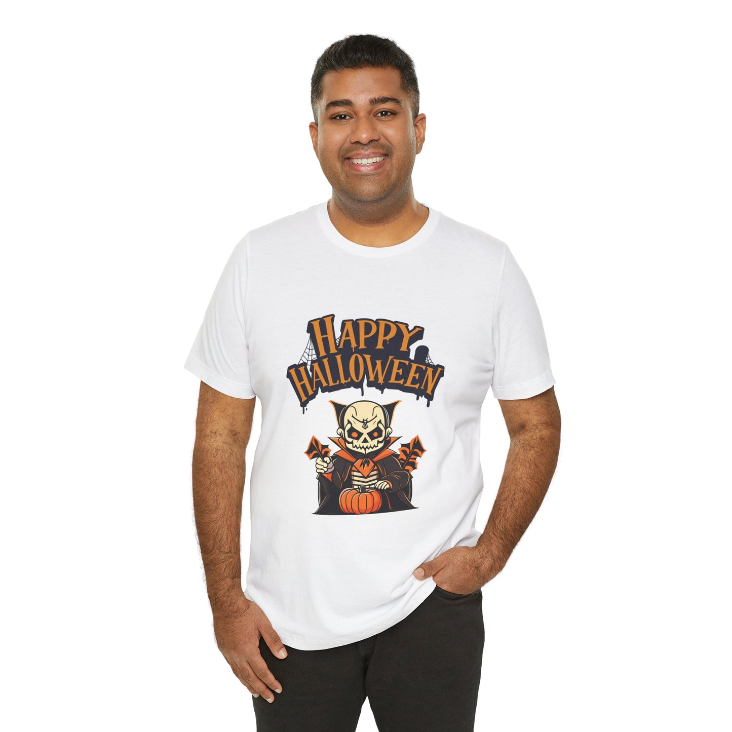Happy Halloween Dracula Unisex Tee: Magical Attitude Shirt, Witchy Apparel, Unique Gift, Humor T-Shirt, Fun Everyday Wear