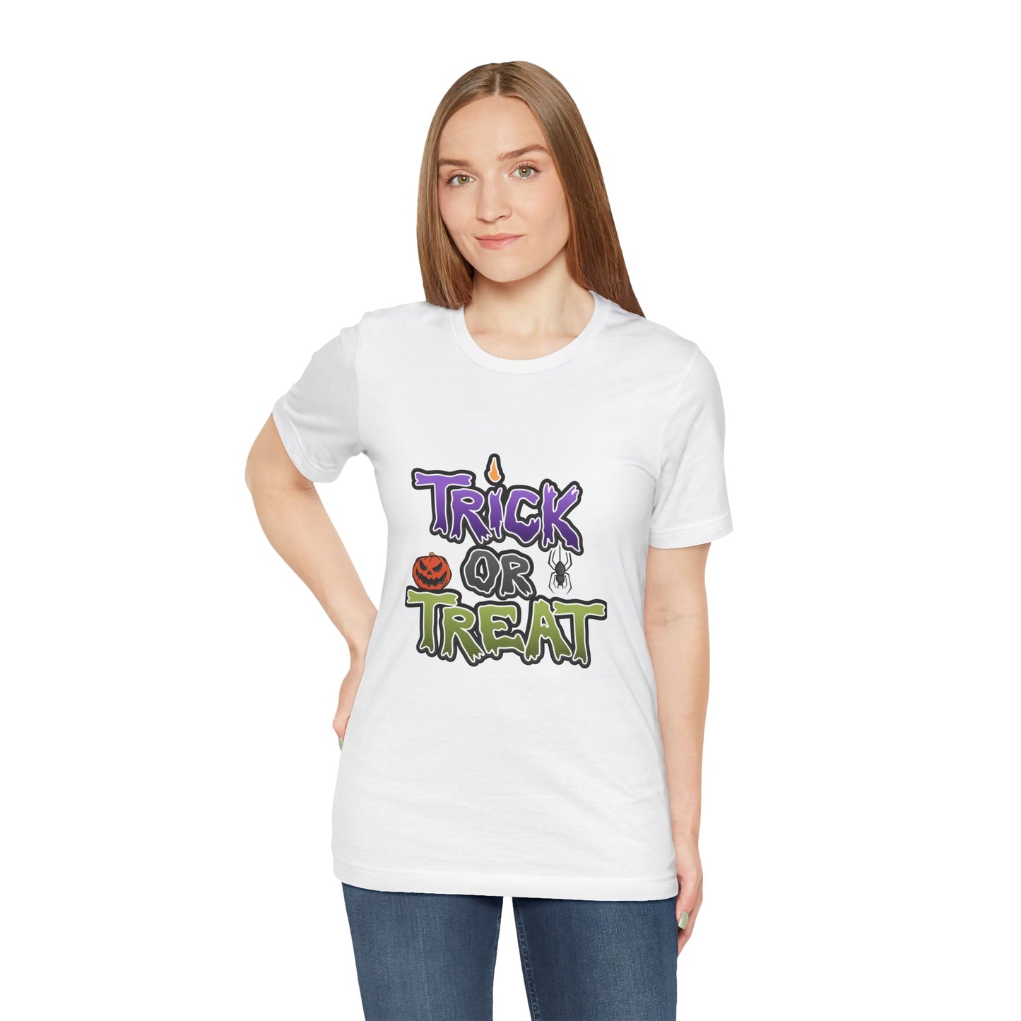 Trick or Treat  Unisex Tee: Magical Attitude Shirt, Witchy Apparel, Unique Gift, Humor T-Shirt, Fun Everyday Wear