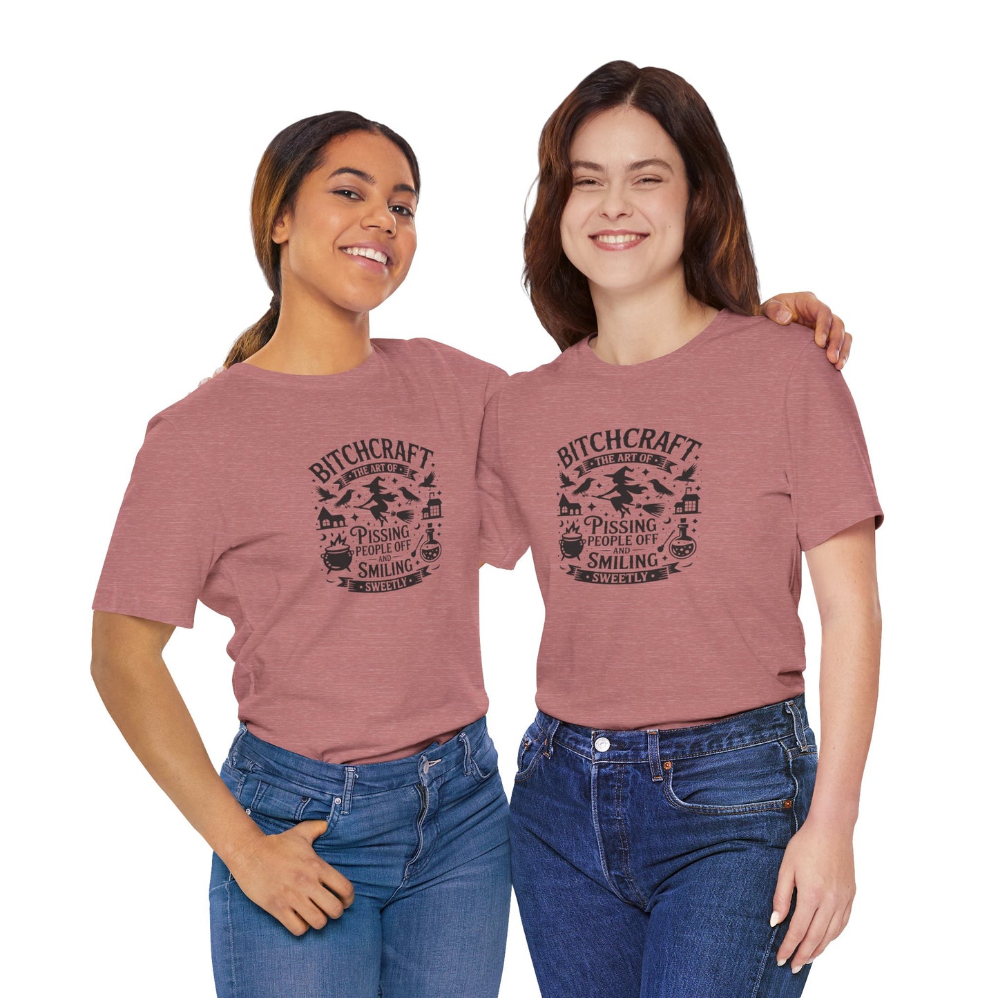 Bitchcraft Unisex Tee: Magical Attitude Shirt, Witchy Apparel, Unique Gift, Humor T-Shirt, Fun Everyday Wear