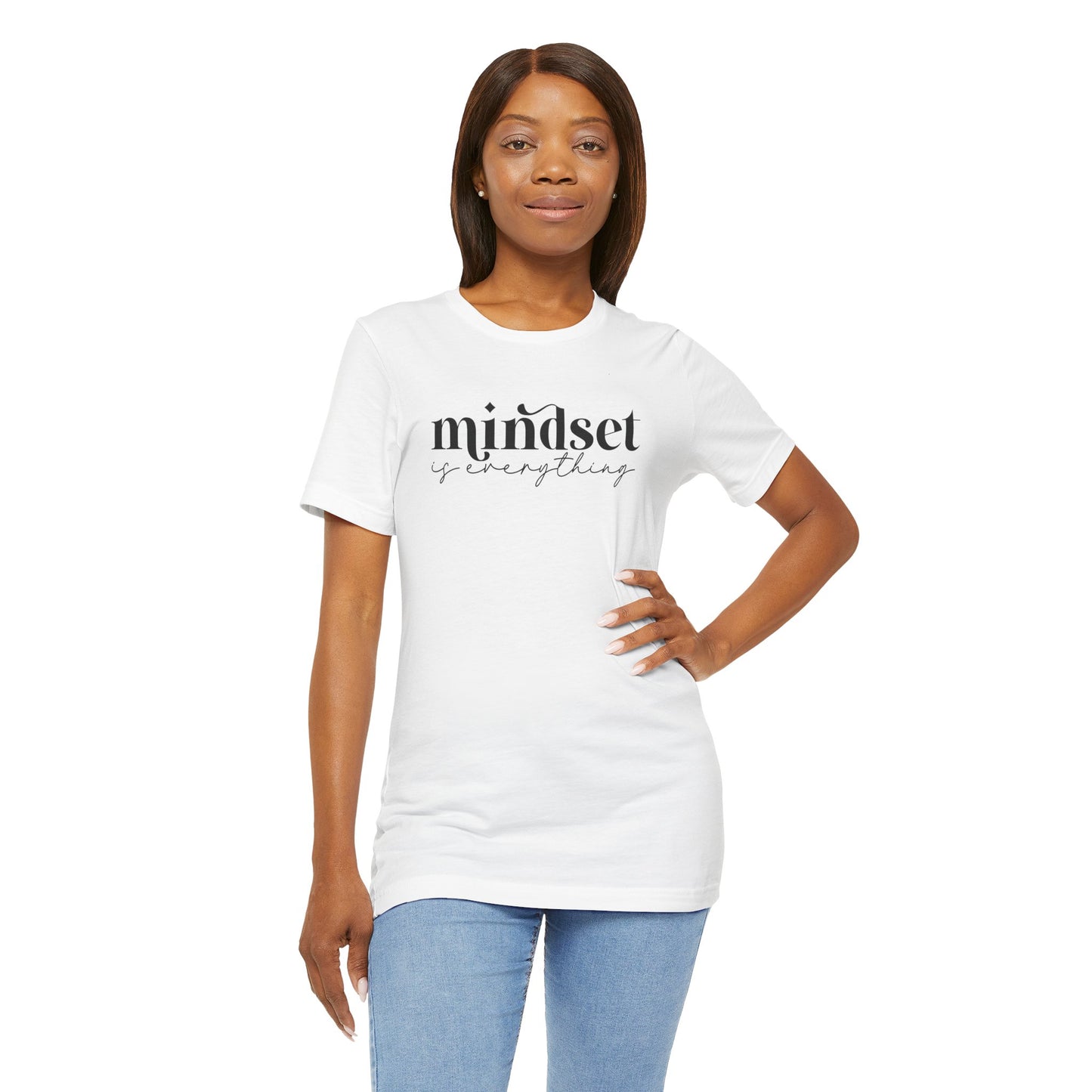Mindset is Everything Short Sleeve Tee - Unisex T-shirt for Everyday Wear, Casual Gift, Trendy Apparel, Perfect for Self-Expression, [...]