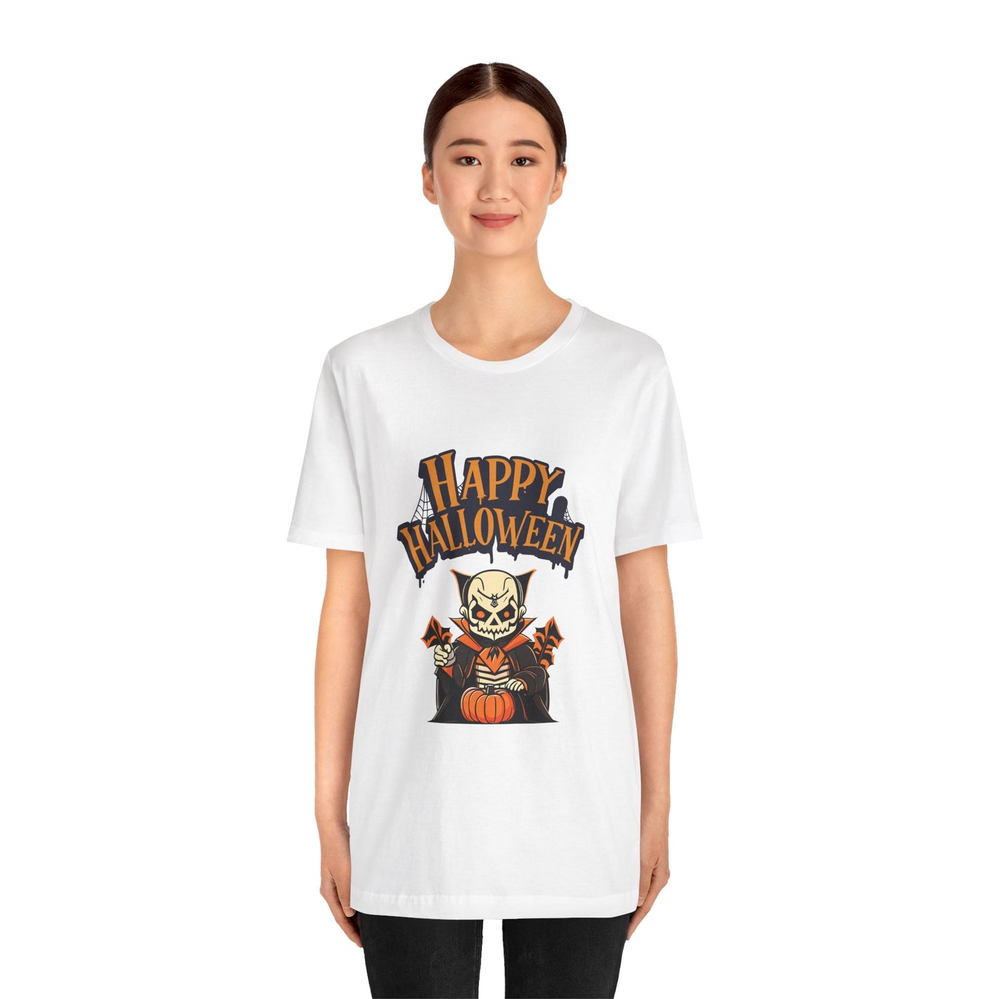 Happy Halloween Dracula Unisex Tee: Magical Attitude Shirt, Witchy Apparel, Unique Gift, Humor T-Shirt, Fun Everyday Wear