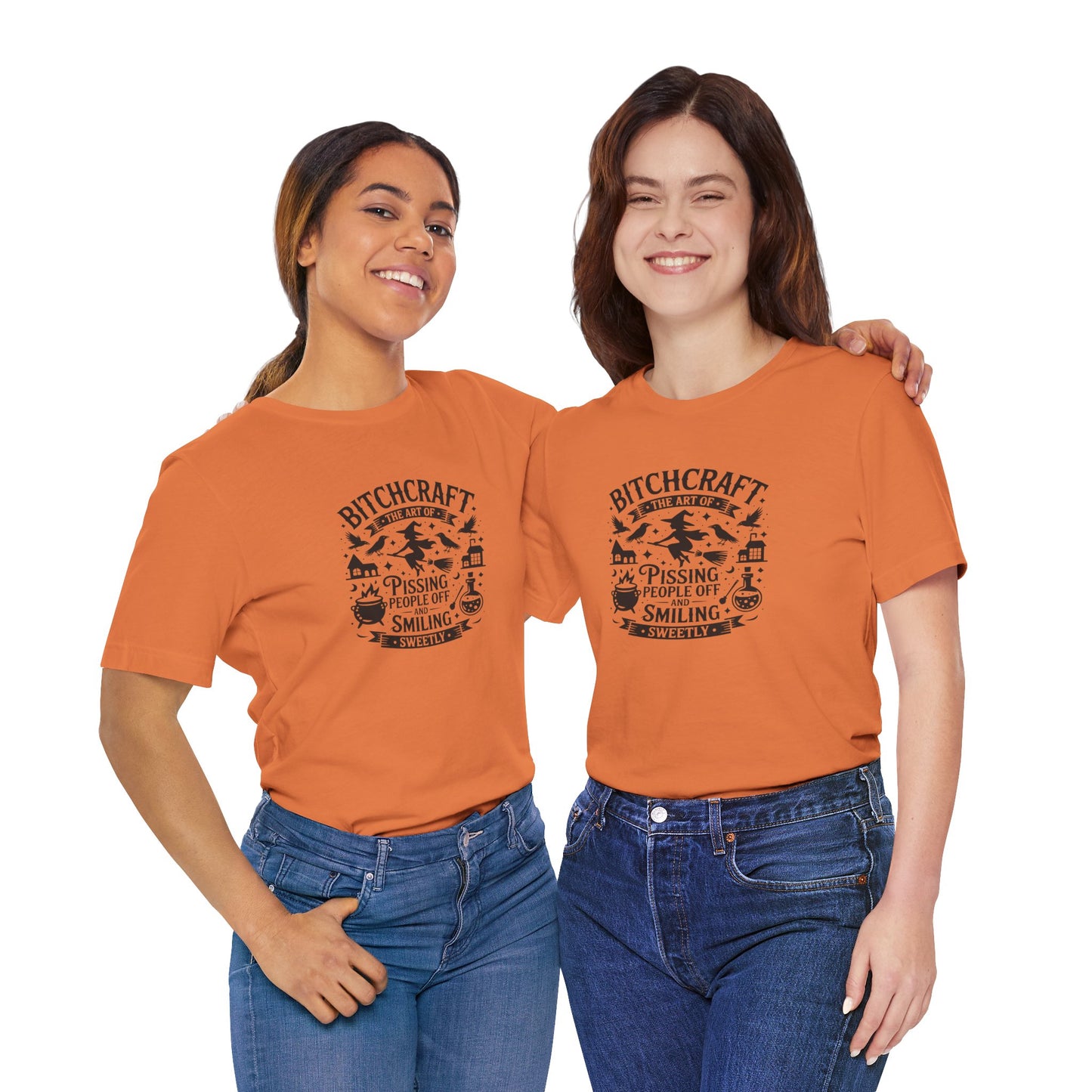 Bitchcraft Unisex Tee: Magical Attitude Shirt, Witchy Apparel, Unique Gift, Humor T-Shirt, Fun Everyday Wear