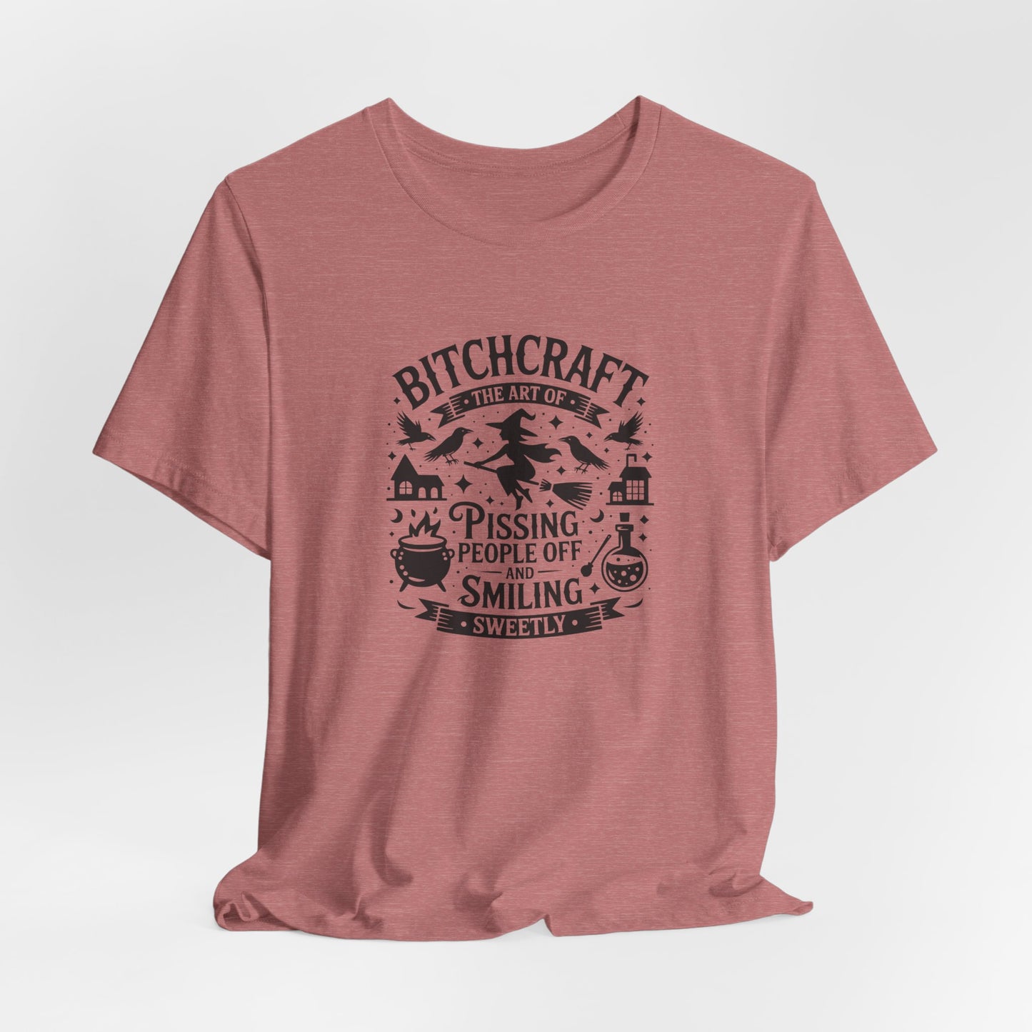 Bitchcraft Unisex Tee: Magical Attitude Shirt, Witchy Apparel, Unique Gift, Humor T-Shirt, Fun Everyday Wear