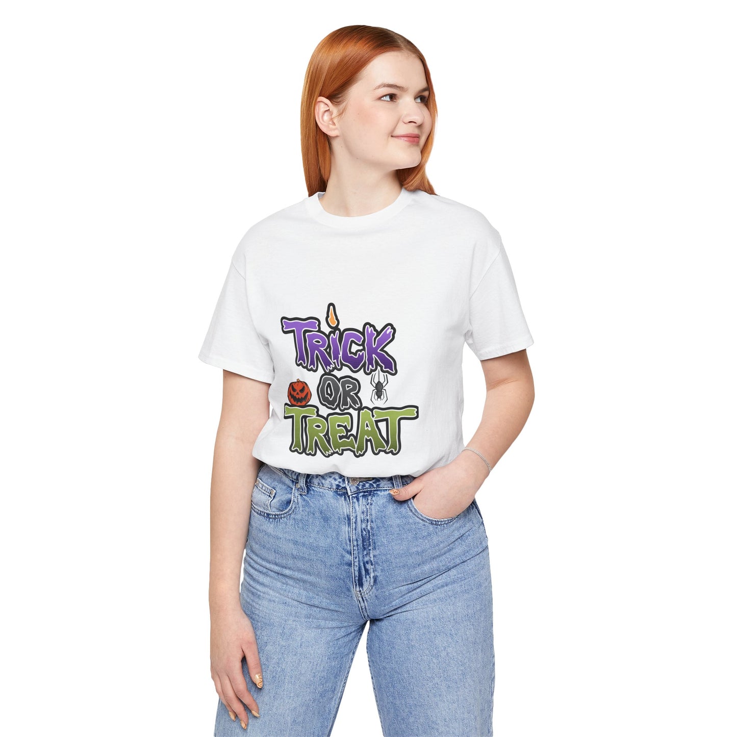 Trick or Treat  Unisex Tee: Magical Attitude Shirt, Witchy Apparel, Unique Gift, Humor T-Shirt, Fun Everyday Wear