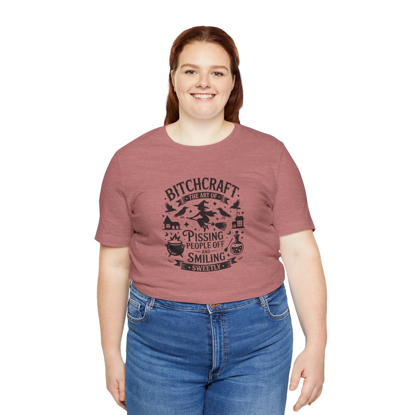 Bitchcraft Unisex Tee: Magical Attitude Shirt, Witchy Apparel, Unique Gift, Humor T-Shirt, Fun Everyday Wear