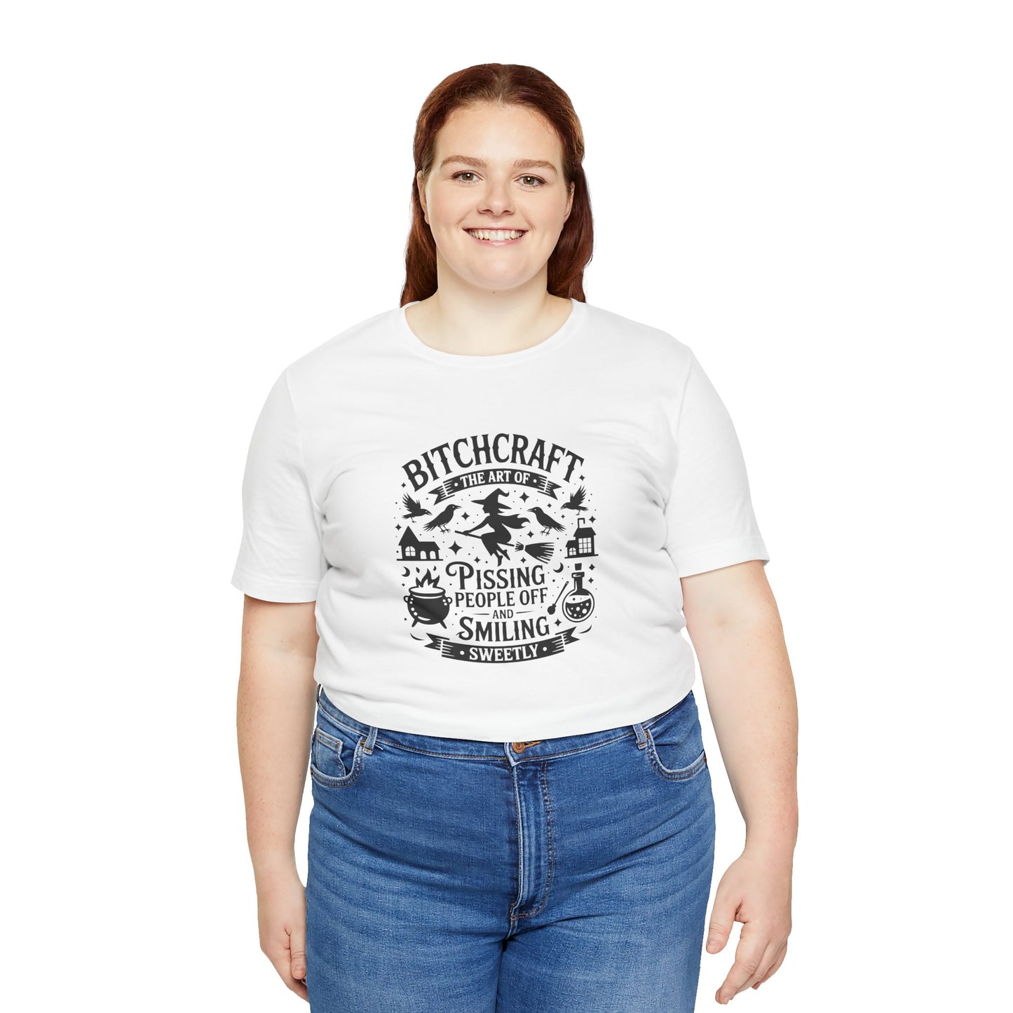 Bitchcraft Unisex Tee: Magical Attitude Shirt, Witchy Apparel, Unique Gift, Humor T-Shirt, Fun Everyday Wear