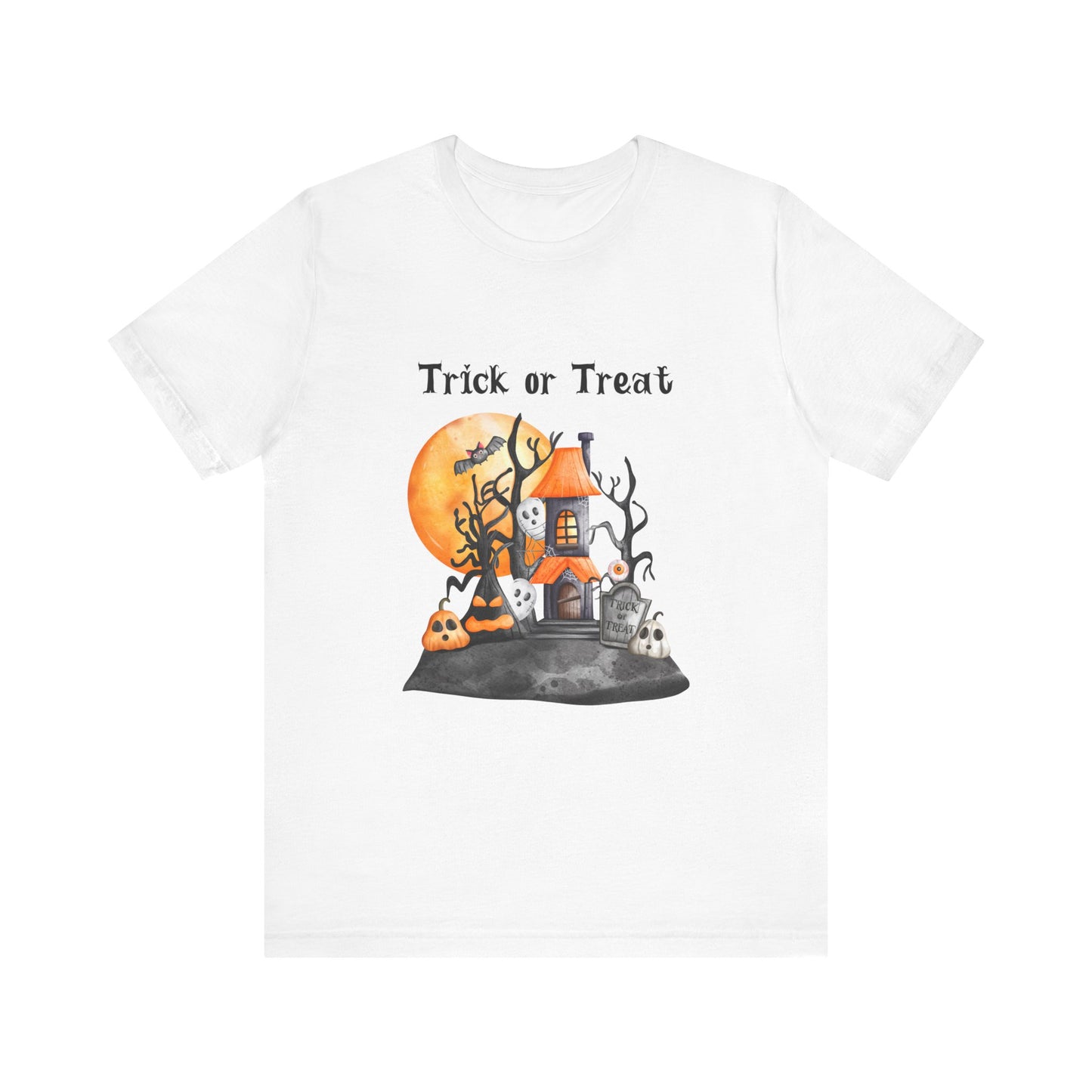 Funny Trick or Treat  Unisex Tee: Magical Attitude Shirt, Witchy Apparel, Unique Gift, Humor T-Shirt, Fun Everyday Wear