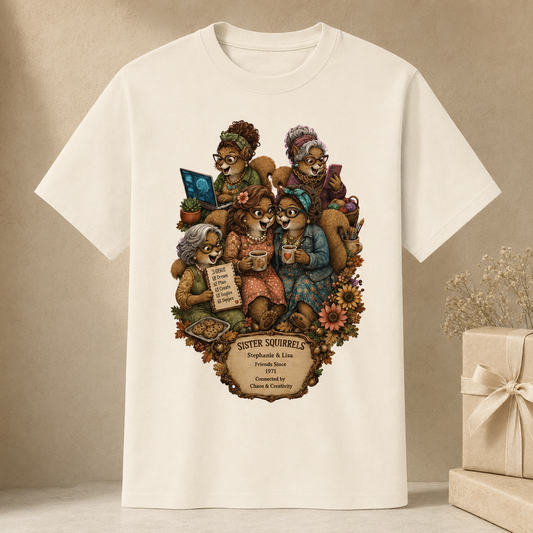 Personalized Sister Squirrels Friendship T-Shirt